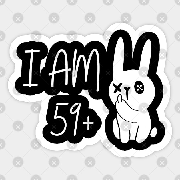 60 th birthday funny t-shirt gift Sticker by ISFdraw